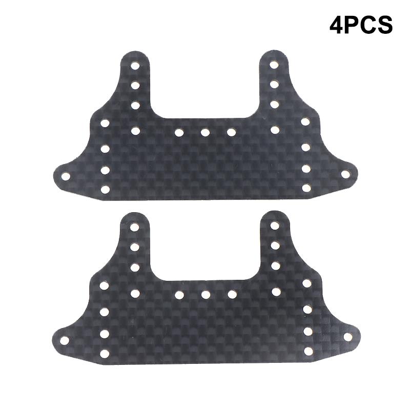 2/4Pcs Not Typing 1.5Mm 95125 Hg Carbon Fibre Large Area Rear Brake Stay Fully Cowled For Tamiya Mini 4Wd Car