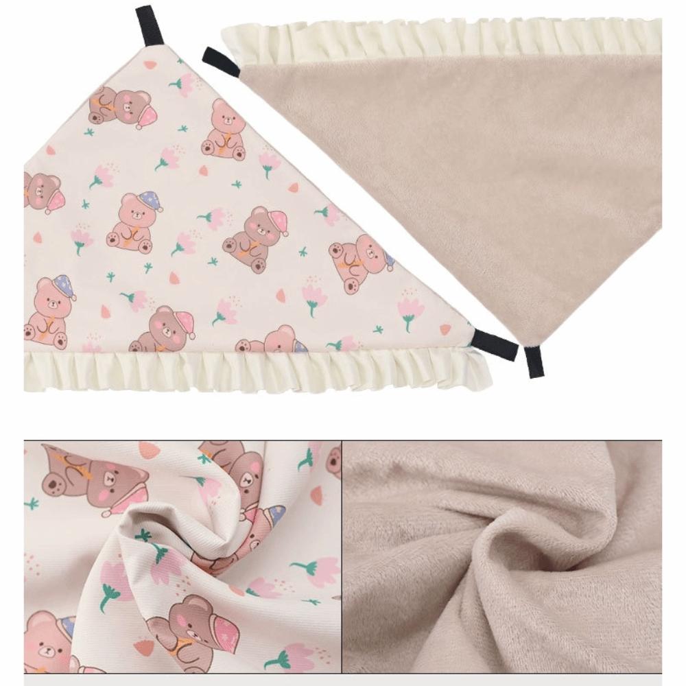 New Ice Feel Pet Hanging Hammock Single-Layer Breathable Cooling Bed Cartoon Pattern Multi-size Guinea Pig Hammock Summer Use