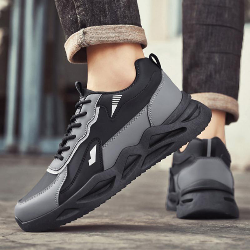 Quality Men Sport Running Shoes 2025 New Breathable Leather Casual Shoes Training Shoe Fashion No Slip Hiking Sneaker Zapatillas