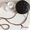Circle Chain Quilted Mini Crossbody Bag (2 Colors)