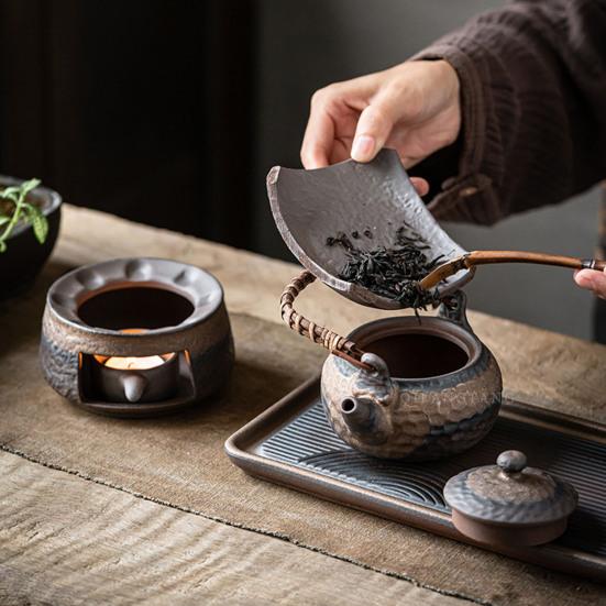 Ceramic Aromatherapy Candle Warmer Incense & Tea Pot Heater Diffuser Zen Atmosphere Decor for Home Meditation