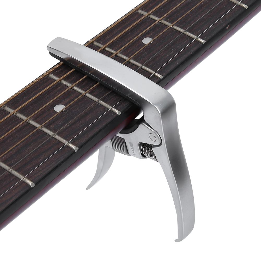 Metal Adjustable Clamp Key Acoustic Guitar Capo For Tone Adjusting