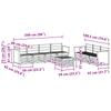 Outdoor Sofa Set 8 Pcs Solid Acacia Wood