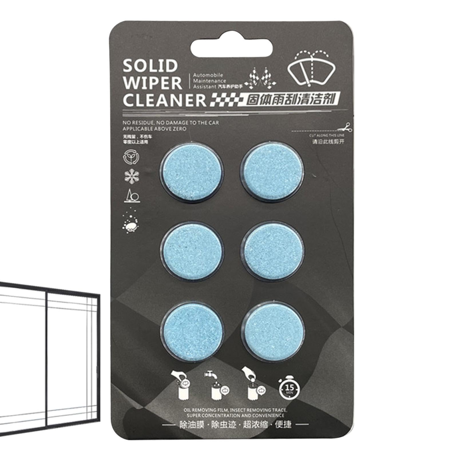 

Wiper Fluid - Car Windshield Washer Fluid - Car Windshield Washer Tablet, Car Windshield 6 pieces