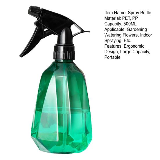 500ML Multifunktionale Sprühflasche Auslaufsicher Feiner Nebel Großes Fassungsvermögen Innen Außen Pflanzen Blumen Gießkanne Sprüher Gartenbedarf