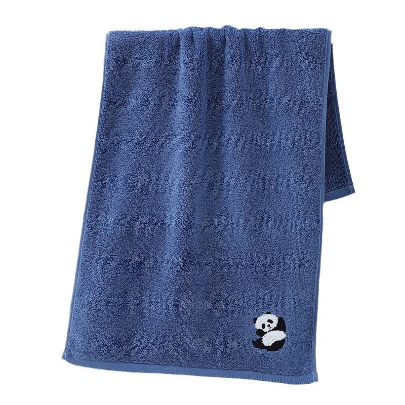 Panda Embroidered Cotton Face Towel Absorbent Pure Hand Face Cleaning Hair Shower Towels Bathroom Home Hotel for Adults