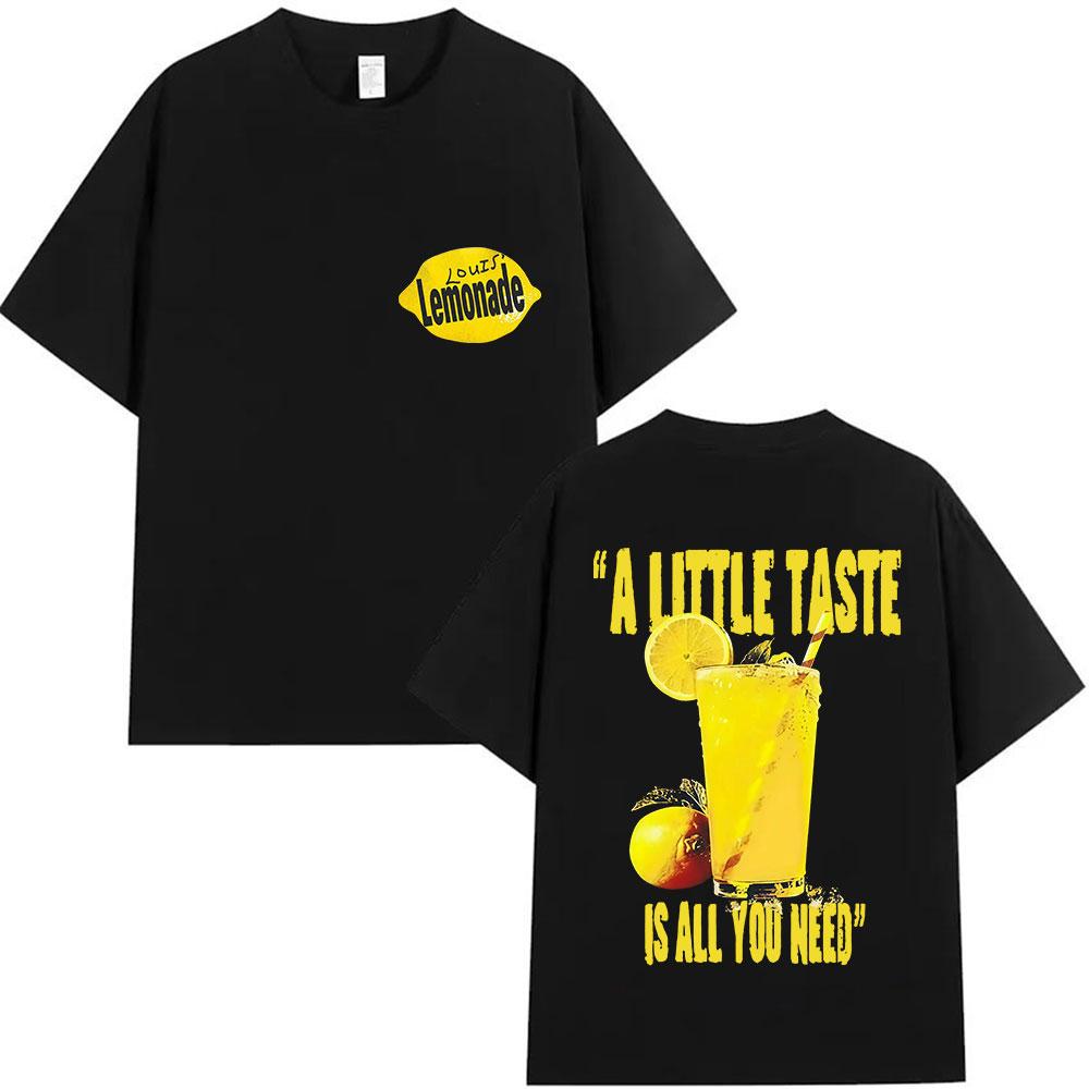 2025 Summer Louis Tomlinson Lemonade A Little Taste Is All You Need New Album Men Women Oversized Cotton Breathable Tshirt