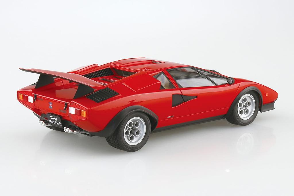 Aoshima Bunka Kyozai 1/24 The Supercar Series No.16 '75 Wolf Countach Ver.1 Plastic Model (Automobile)