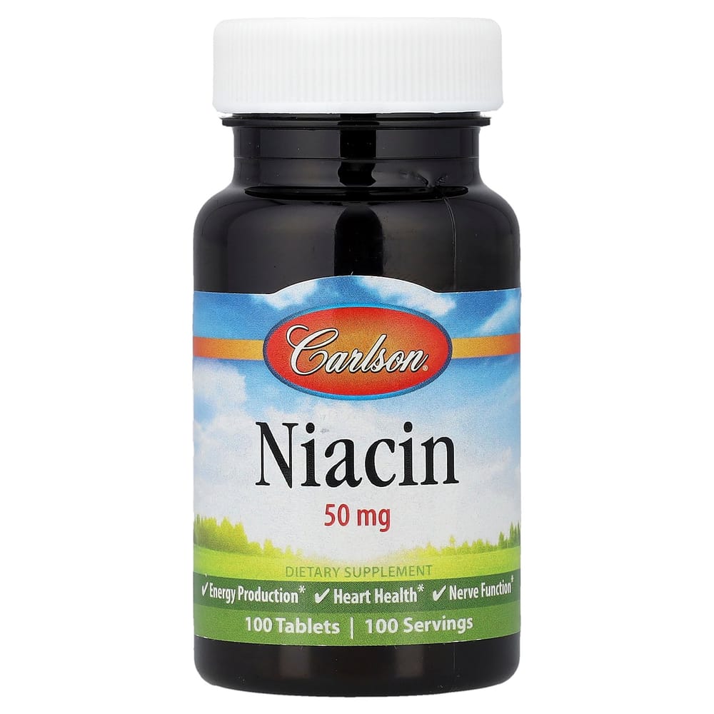 Carlson Labs Niacin 50mg 100 Tablets