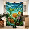 Plants VS Zombies Print Blanket - Soft & Comfortable, for Bedroom, Travel, Sofa, Home Decoration - Birthday Christmas Gift for Friend