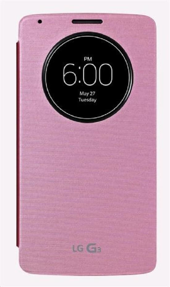 

Чехол CCF-345 S-View Case Розовый для LG G3