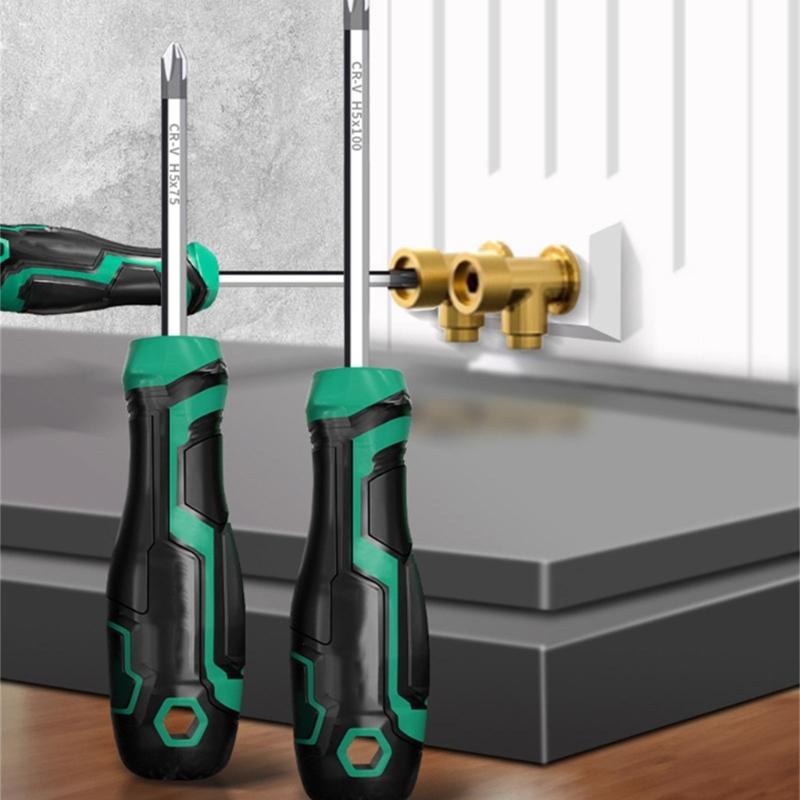 Long Screwdriver Magnetic Crossing Screwdriver Steel Screw Driver For Disassemble Toy Items Repair Tool 75mm/100mm