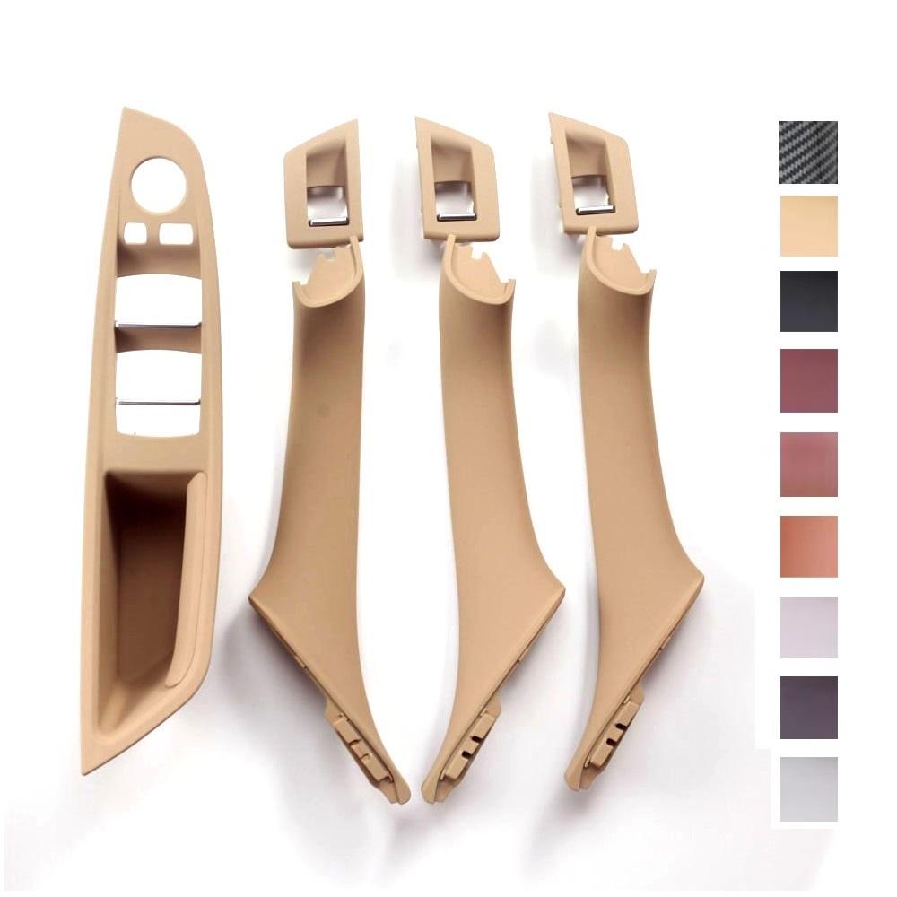 LHD Beige Black Brown Oyster Car Interior Door Armrest Inside Pull Handle Set For BMW 5 Series F10 F11 523i 525i 528i 530i