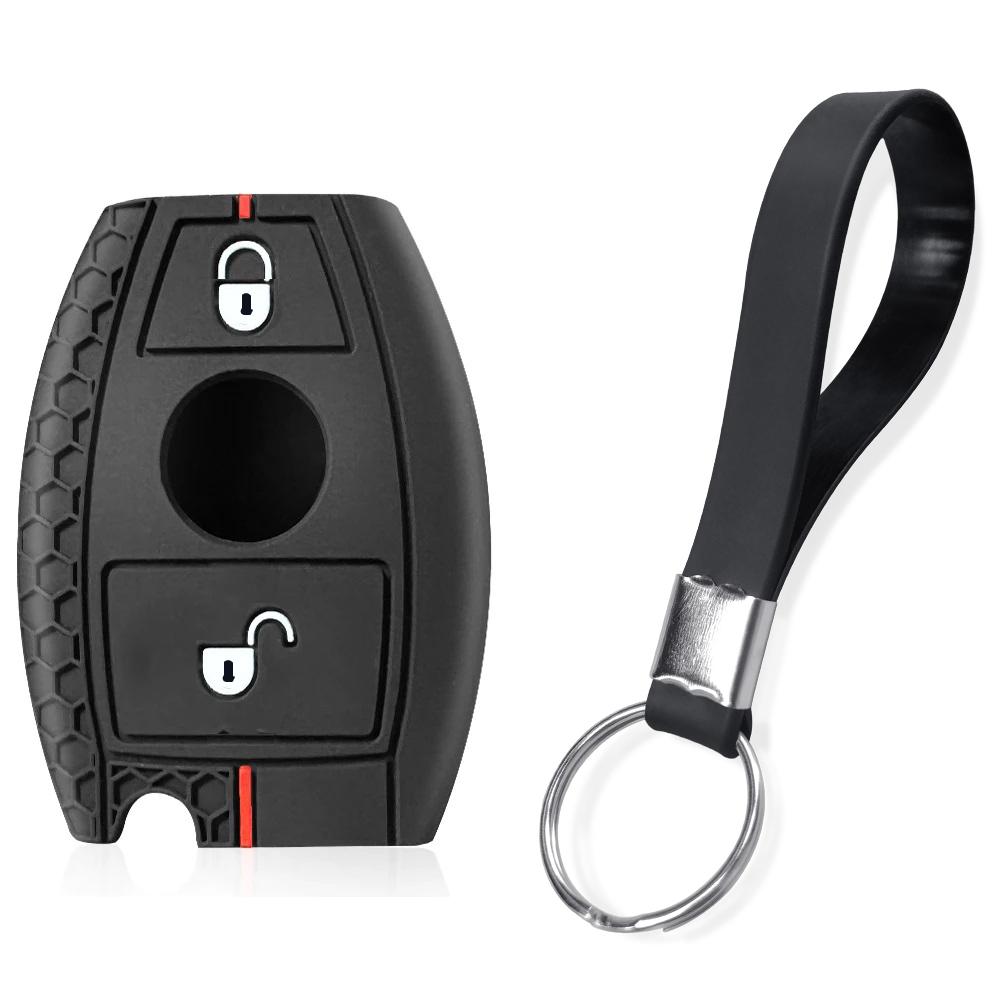 2/3buttons For Mercedes Benz W251 W463 W205 W176 W213 W204 W212 W177 GLK GLC CLA AMG A B R C E S G Class Silicone Car Key Case SL6