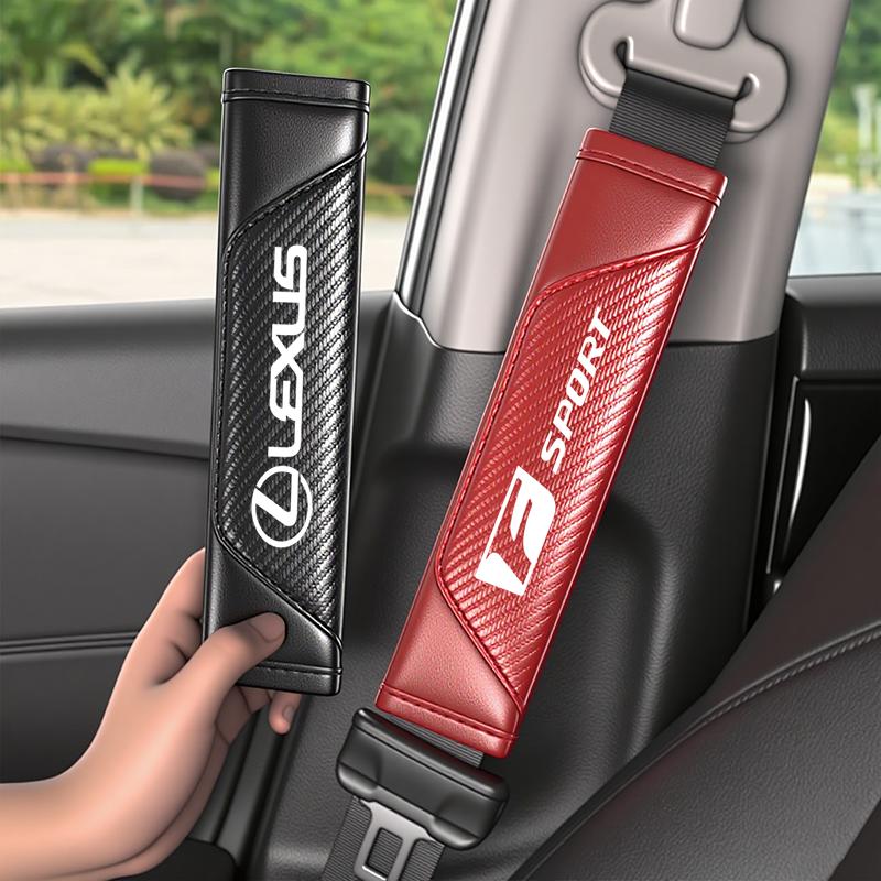 Car Seat Belt Shoulder Cover Carbon Fiber Protective Pad For Lexus F SPORT ES RX NX LS UX LM LX GX LC RZ IS CT GS RC HS SC LXB