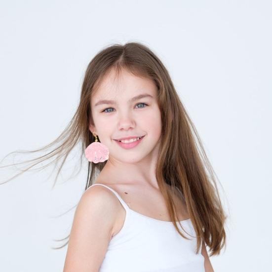 Necklace Bracelet Earrings Faux Pearl Girls Princess Mermaid Necklace Hook Earrings Faux Crystal