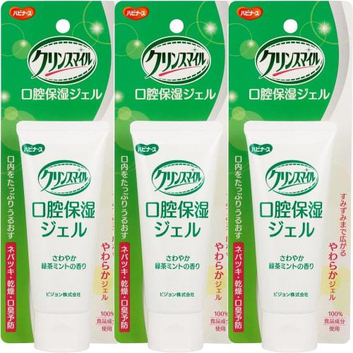 

[Value Pack of 3] Habinurse Moisturizing Gel, Green Tea Mint Scent, 60g x 3 packs
