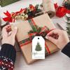 Christmas Tree Hanging Tags 48PCS Gift Label Cards With 10M Jute Rope Holiday Party Gift Wrap Decorations Supplies Ornament