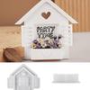 Smooth Surfaces Silicone House Mold Handmade Moulds for Flower Pots Jewelry Organizers Creative Homes Decorative Crafts