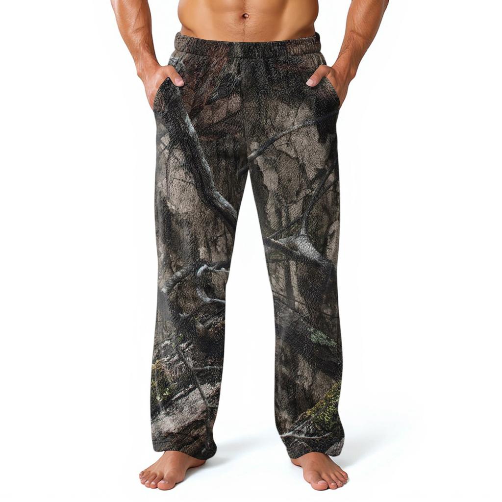 Herren Pyjamahose Bequeme Hose Mit Taschen Weiche Loungewear Nachtwäsche Lässige Pyjamahose