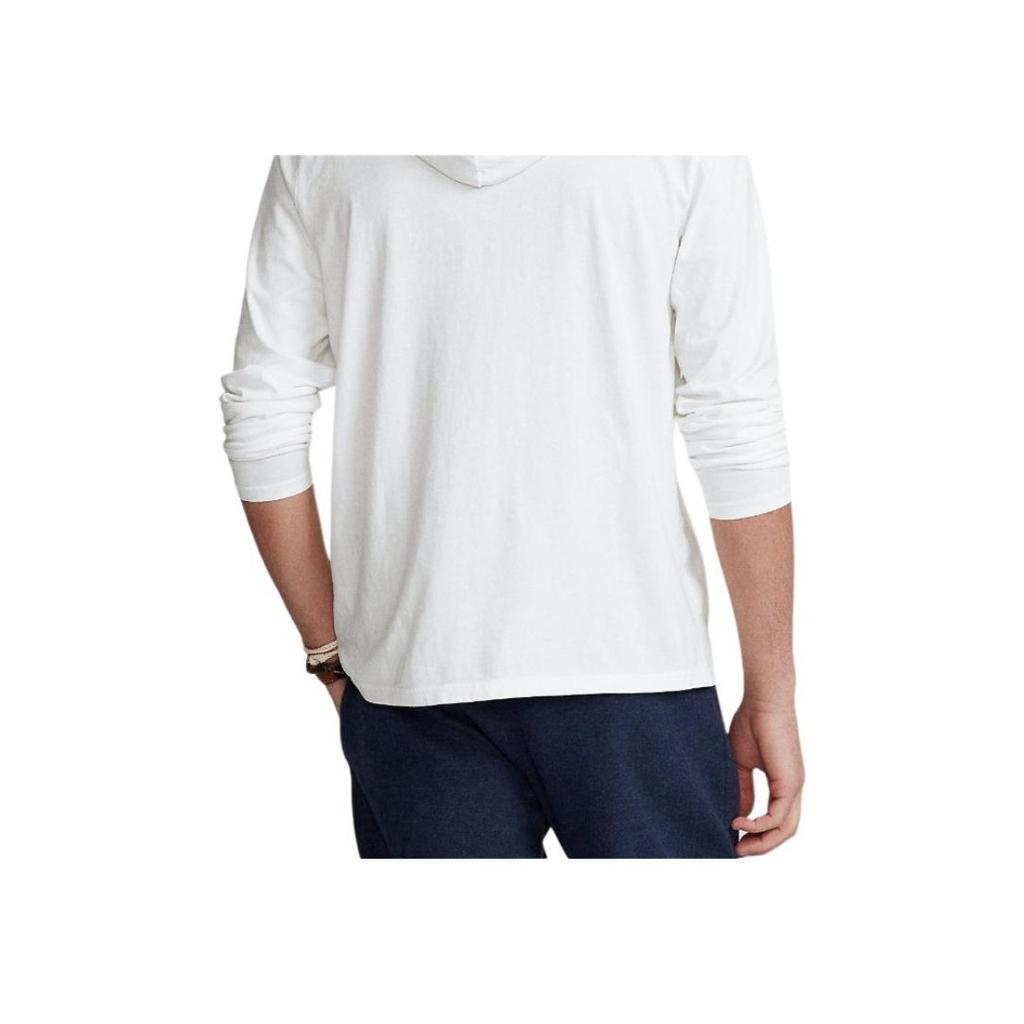 Polo Ralph Lauren Ss25 Logo Embroidered Long Sleeve Hoodie T-Shirt Men Tops 710768063-001
