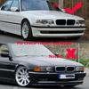 Rhyming Front Bumper Kidney Grille Matte Black Single Slat Grill Fit For BMW 7 Series E38 1998-2001 Car Accessories