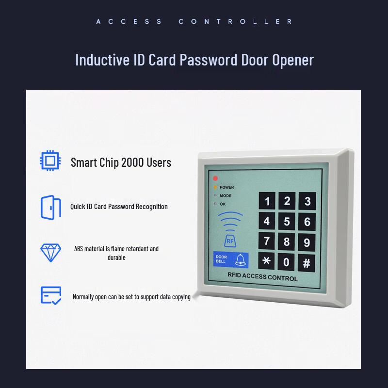 Realand RFID Card & Password Access Control System with Double Magnetic Locks