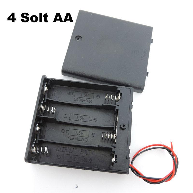 White Transparent 2/3/4 Slot AA Battery Holder AA Battery Box Case AA 1x 2x 3x 4x AA Battery Case With Switch DIY Repair