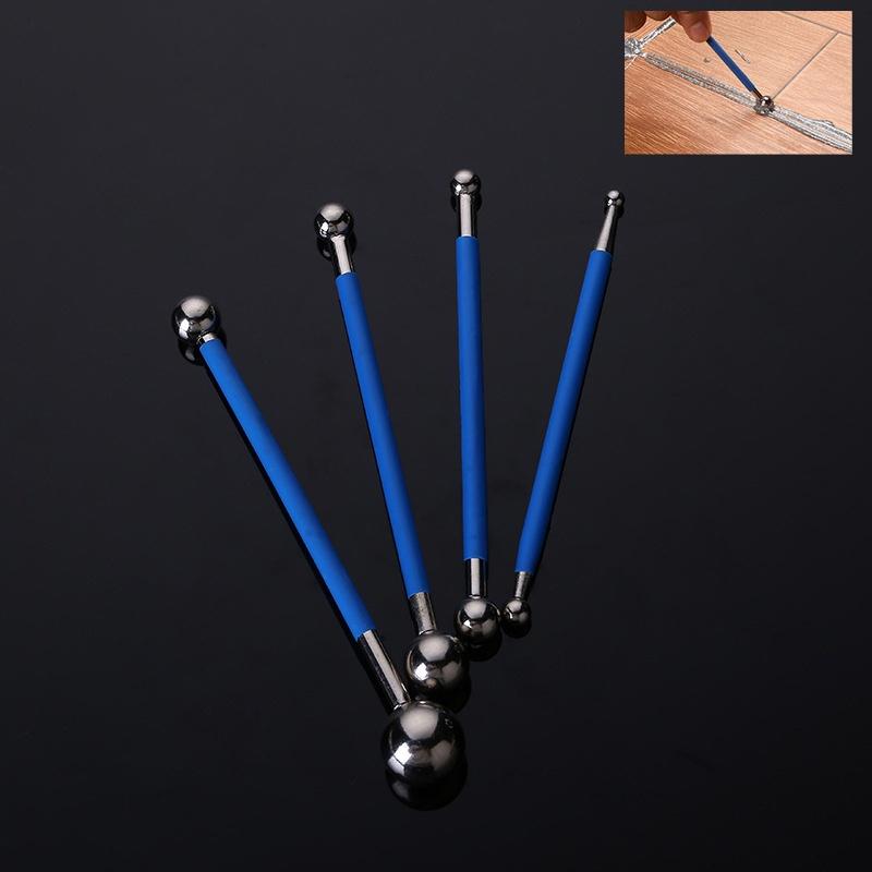 Double Steel 4pcs Pressed Ball Tile Grout Tool Repairing Stick Seam Construction