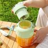 800 ML Portable Juicing Bucket with Straw and Strap Fruit Blender Cup Electric Juice Maker  Outdoor