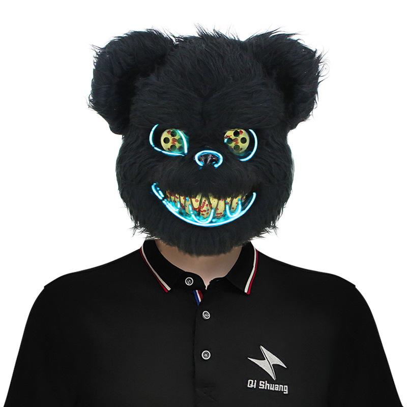 Zářící halloweenská maska ​​s krvavými zvířaty