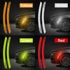 2Pcs Reflective Car Wheel Arches Safety Warning Sticker Mark Car Stickers Tape Reflective Strips Exterior Accessories