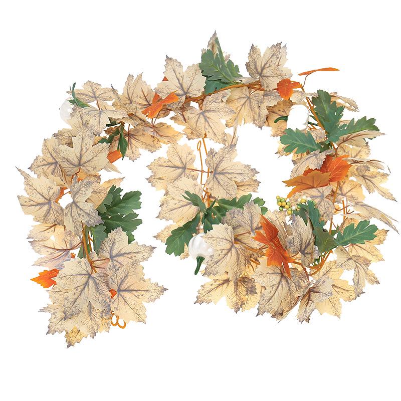 Artificial Maple Leaf Vine for Autumn Harvest Festival & Thanksgiving Decorations
