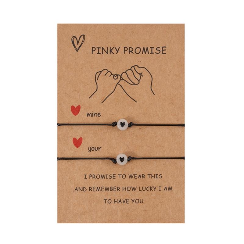 

Набор браслетов дружбы Браслет, светящийся в темноте Маленький браслет с сердцем Простой модный женский браслет Подарок на день рождения Праздники 1