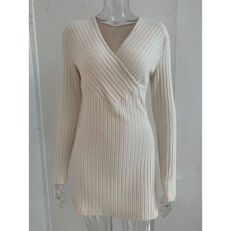 Plus Size Women Solid V Neck Long Sleeve Casual Home Wear Top