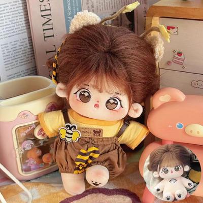 20cm Idol Doll Plush Cotton Star Dolls with Clothes Kawaii Stuffed Baby Plushies Dolls Toys Fans Collection Children Girl Gifts