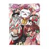 Cartoon Manga Dandadan Flannel Throw Blanket Turbo Granny Blanket for Bed Bedroom Ultra-Soft Bedding Throws