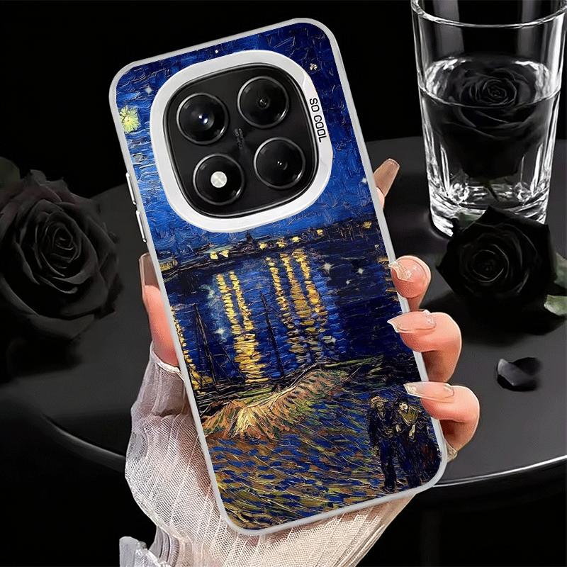 Van Gogh Oil Painting Aesthetics Shockproof Phone Case for Xiaomi Redmi Note 15 14 13 12 Pro Plus 11 11S 11T 5G Cover Anti Fall