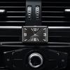 Módní čtvercové auto hodiny Dekorace interiéru Samolepicí elektronické hodinky na klip do ventilace pro styling auta