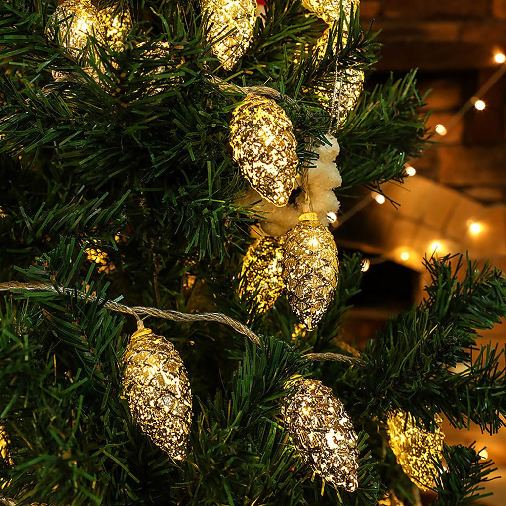 Golden LED Decorative Light String Pendant Light Post Ligh Battery Box Light String And Holiday Decoration