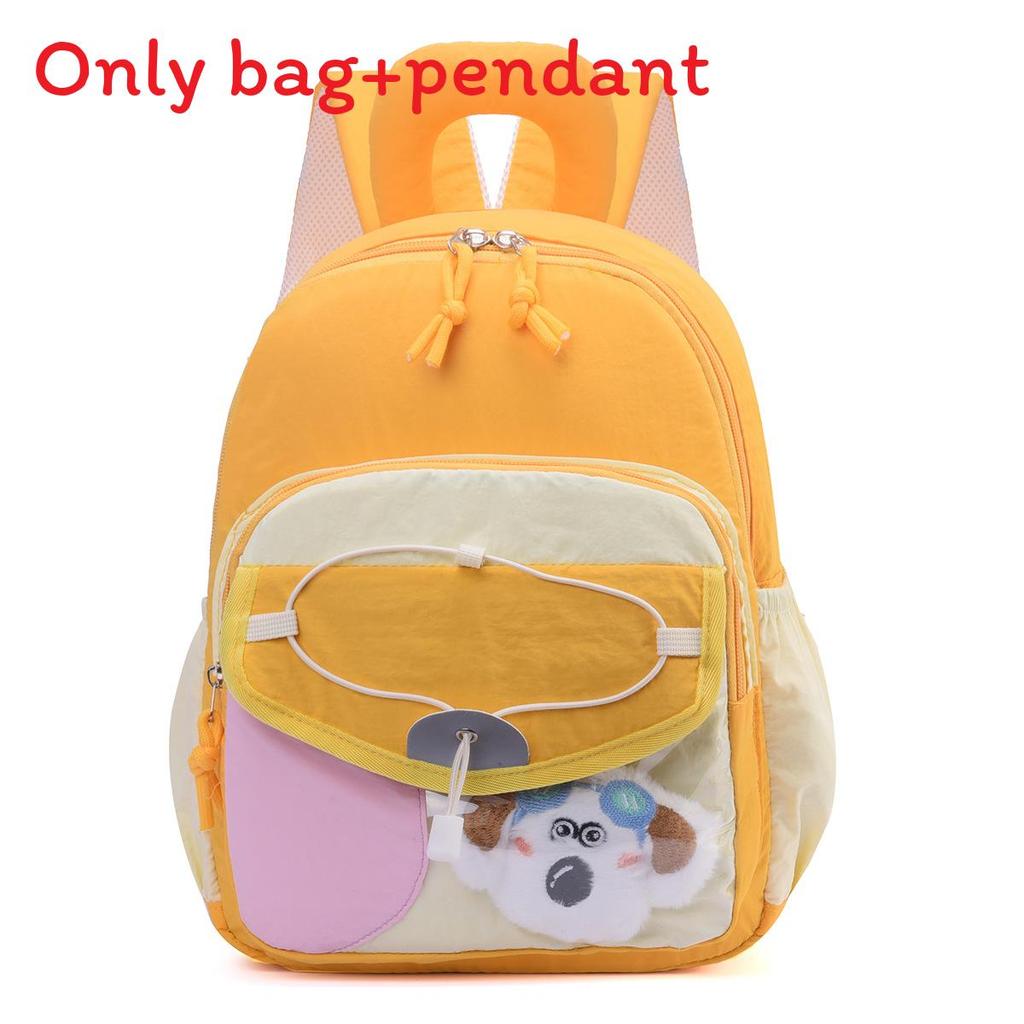 Childrens Cartoon Colorblock Backpack With Oxford Fabric For Kindergarten School Use