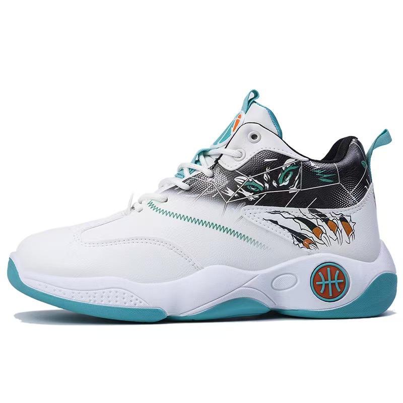 Basketball shoes spring new fly-woven high-waisted breathable trendy shoes casual shoes