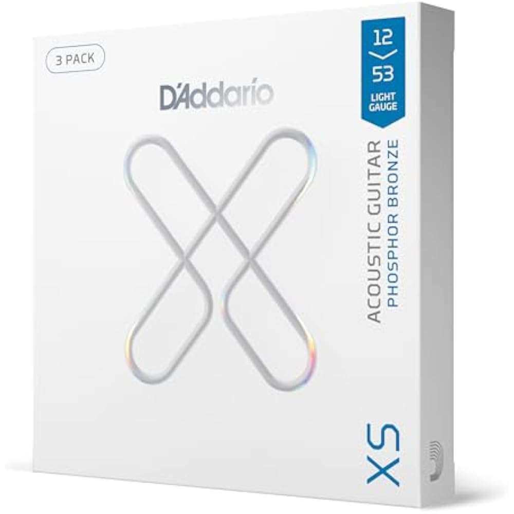 D Addario Daddario Струны для акустической гитары Струны с покрытием XS Фосфорная бронза Light .012-.053 XSAP...