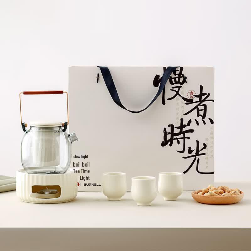 Burnell Portable Glass & Ceramic Tea Set