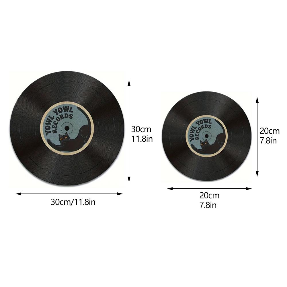 Vintage Inspired Mouse Pad Round Non-Slip Rubber Computer Mouse Mat Office Desk Accessories