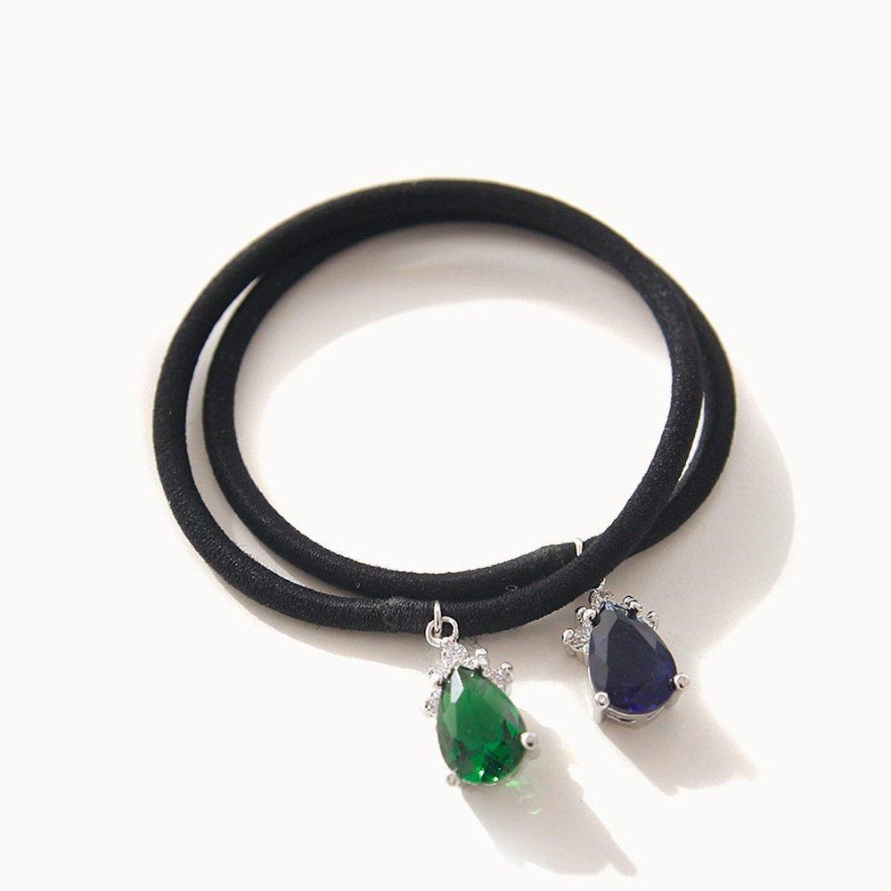 

Jlauren H0586 Волнистая повязка для волос с кубическими элементами Blue