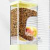 Automatic Feeding Station Splash-Proof Design for Birds House-shaped Feeding Supplies Special Feeder for Small Pet Parrots