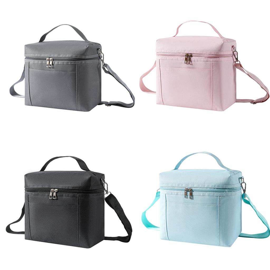 Insulated Lunch Bag For Commuters Large Capacity Oxford Fabric Portable Camping Cooler