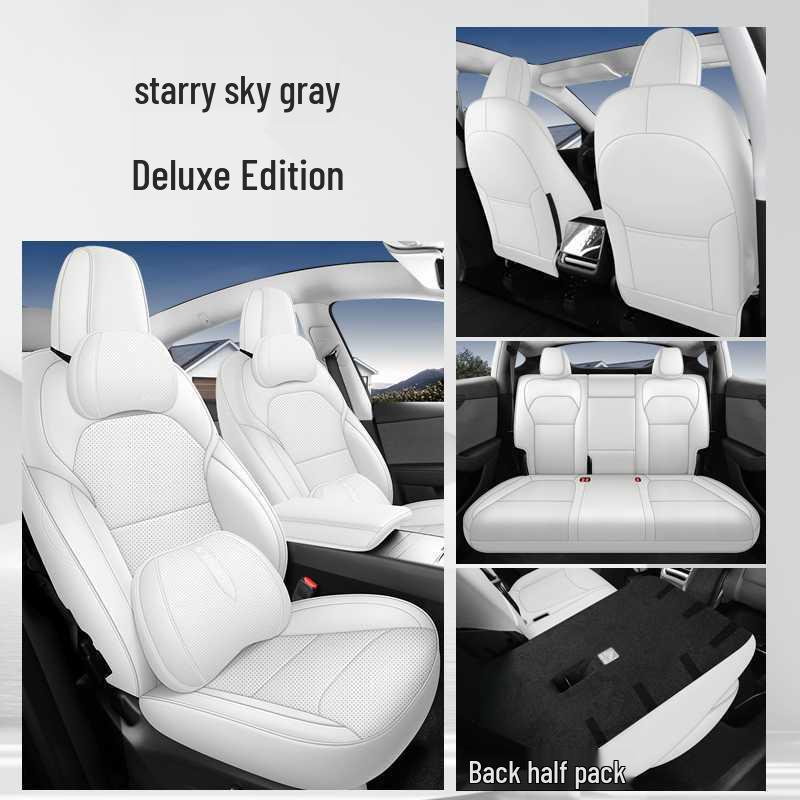 Tesla Model Y All-Season Wear-Resistant Leather Seat Covers & Cushions