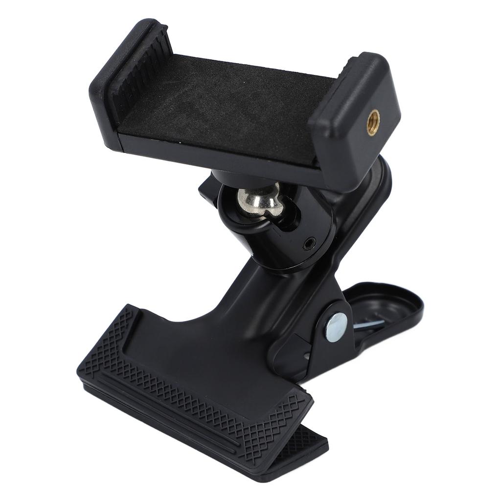 Guitar Head Phone Holder 360 Degree Ball Head Clip On Phone Mount for 5.5‑7.5cm Phones